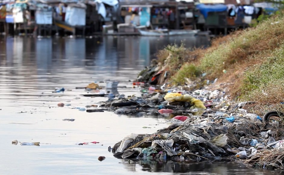 Industrial waste in rivers
